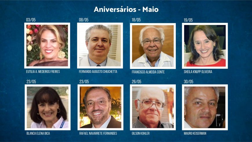 Aniversariantes de maio