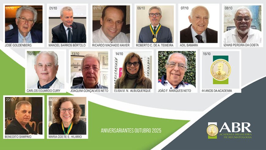 Aniversariantes de outubro de 2025