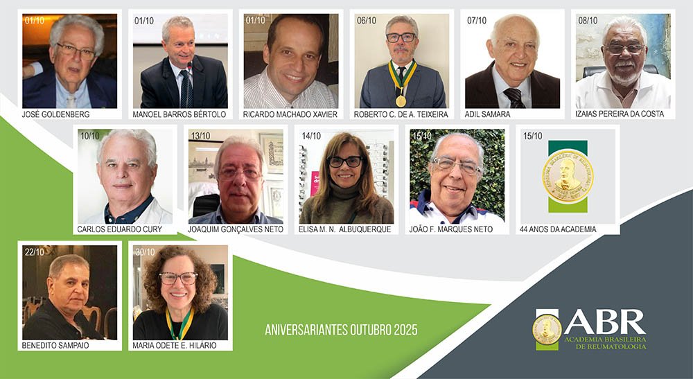 Aniversariantes de outubro de 2025