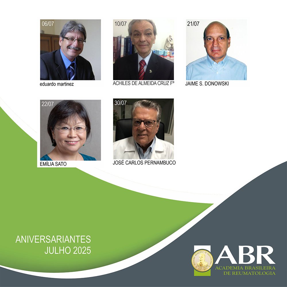 Aniversariantes de julho de 2025